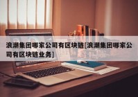 浪潮集团哪家公司有区块链[浪潮集团哪家公司有区块链业务]